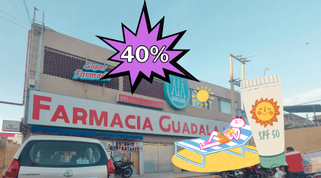 Bloqueador solar en 40 % de descuento HOY 19 de marzo en Farmacia Guadalajara