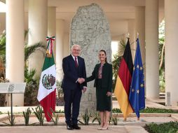 Se trata de la segunda visita de Steinmeier a México en esta ocasión acompañado por una comitiva oficial. EFE/Presidencia de México