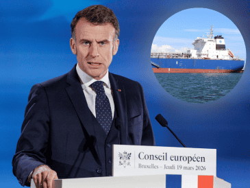 "La posición de Francia es estrictamente defensiva; su objetivo es proteger a nuestros ciudadanos y nuestros intereses", dijo Macron. EFE/O. Matthys