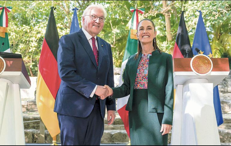 En su encuentro con la Presidenta Sheinbaum, Frank-Walter Steinmeier, presidente alemán, afirmó que México cuenta con un entorno favorable para las inversiones de su país. EFE
