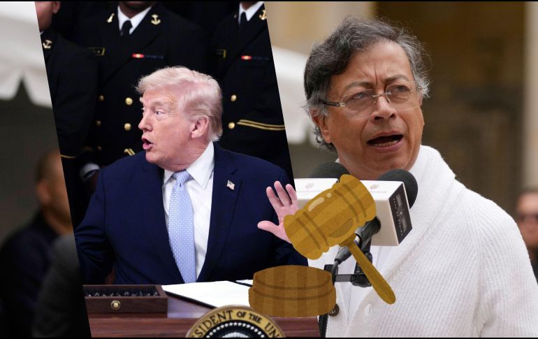 La relación bilateral entre las administraciones de Donald Trump y Gustavo Petro atraviesa tensiones desde enero de 2025. AP / ARCHIVO / EFE / S. Thew