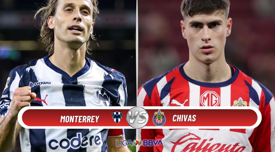 El Guadalajara, actual líder, visita a unos Rayados que ocupan la novena posición y buscan con urgencia sumar en casa para acercarse a la zona de clasificación. ESPECIAL / IMAGO7 y CANVA