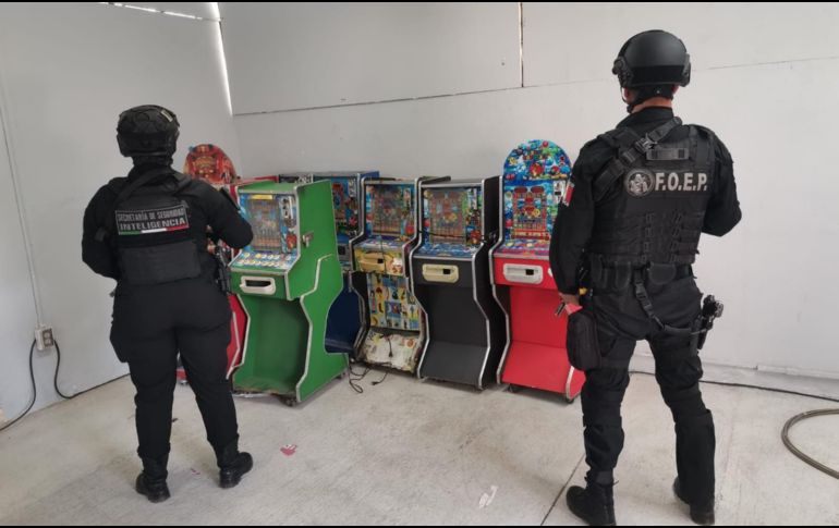 En 2025 fueron aseguradas y destruidas 605 máquinas tragamonedas en Guadalajara, Zapopan, Tlaquepaque, Tonalá y Tlajomulco. ESPECIAL