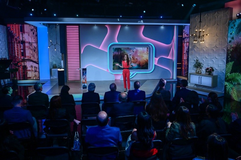 Este año los premios Platino&nbsp;fueron presentados por Carlota Vizmanos. EFE/G. Viera