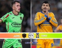 Juárez y Tigres chocan este domingo en la Jornada 12 del Clausura 2026. ESPECIAL / IMAGO7 y CANVA