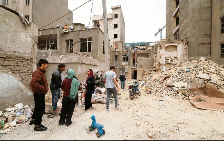 Ataques sobre Teherán. La capital iraní ya muestra las cicatrices de los bombardeos israelíes y estadounidenses. AFP