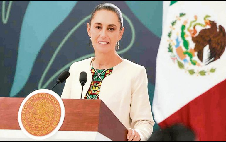 La presidenta afirmó que se reforzará la equidad para mujeres dentro del Plan B. EL UNIVERSAL