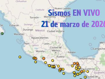 EN VIVO | Sismos en México | Sábado 21 de marzo. ESPECIAL / SSN