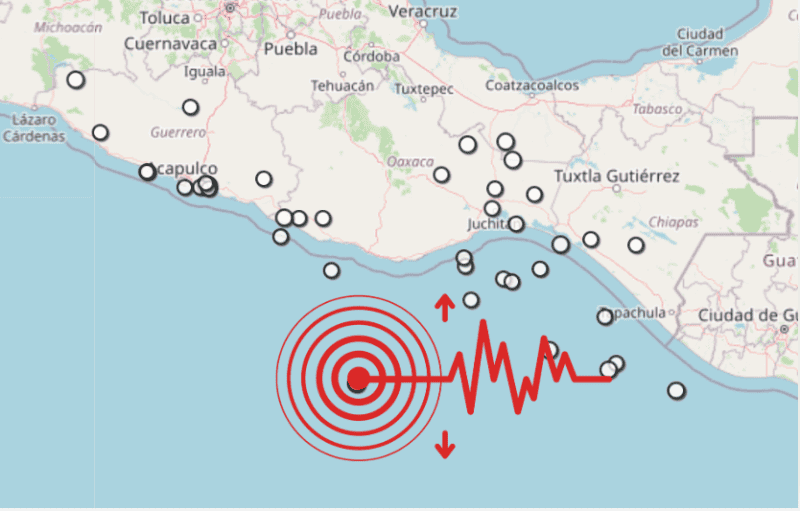 &nbsp;Sismo en Oaxaca. ESPECIAL / SSN
