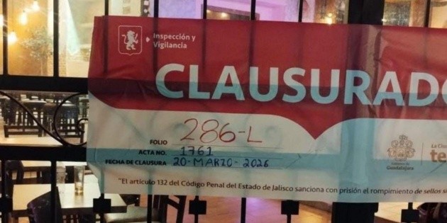 Guadalajara: Clausuran negocio en la colonia Americana por exceso de ruido