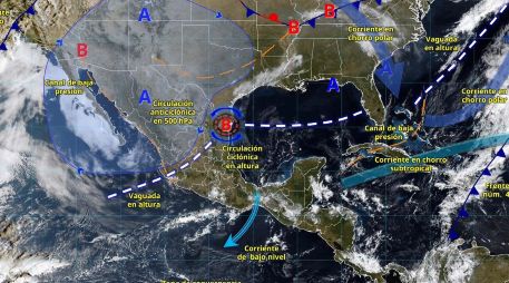 Una circulación anticiclónica mantendrá un ambiente caluroso a muy caluroso en la mayor parte del territorio nacional. ESPECIAL/ SMN.