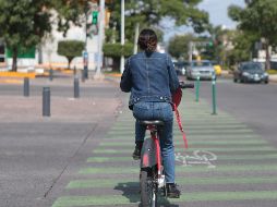 La ciclovía de Paseo Alcalde es la más utilizada en la ciudad, con al menos mil 622 ciclistas diarios, según datos del Imeplan. EL INFORMADOR/Archivo