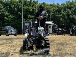 Durante una semana, seis elementos, entre ellos el Comisario General de la Policía del Estado obtuvieron conocimientos y habilidades sobre antiexplosivos. ESPECIAL / SECRETARÍA DE SEGURIDAD