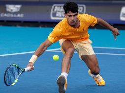 Carlos Alcaraz cayó este domingo por 6-3, 5-7, 6-4 contra Sebastian Korda, número 36 del mundo, en la tercera fase del torneo. EFE/ C. HERRERA-ULASHKEVICH.