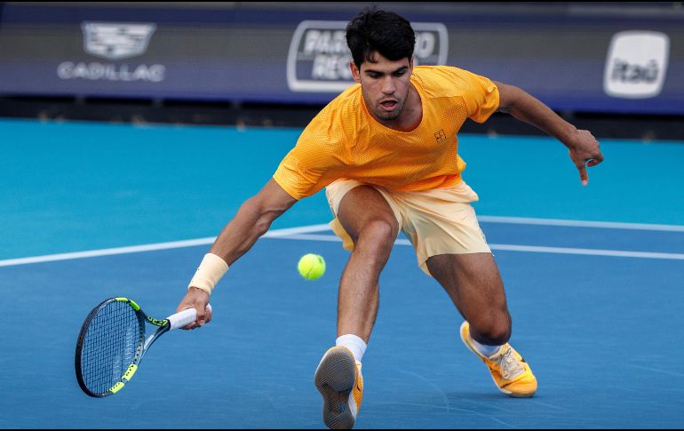 Carlos Alcaraz cayó este domingo por 6-3, 5-7, 6-4 contra Sebastian Korda, número 36 del mundo, en la tercera fase del torneo. EFE/ C. HERRERA-ULASHKEVICH.