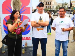 Ciudadanos se manifestaron en el Centro de Guadalajara para exigir una emergencia sanitaria por la mala calidad del agua en la ZMG. EL INFORMADOR / J. Acosta