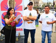 Ciudadanos se manifestaron en el Centro de Guadalajara para exigir una emergencia sanitaria por la mala calidad del agua en la ZMG. EL INFORMADOR / J. Acosta
