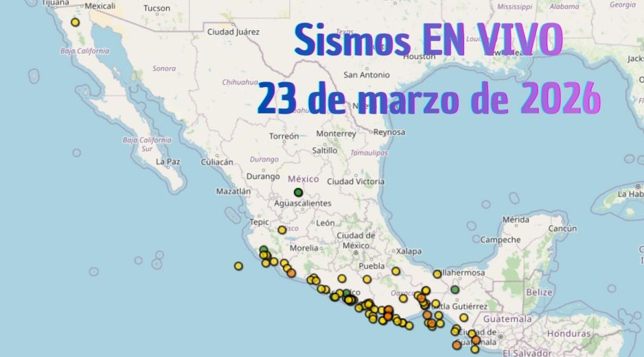 EN VIVO | Sismos en México | Lunes 23 de marzo. ESPECIAL / SSN