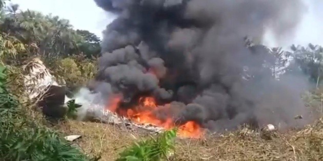 Avi&oacute;n militar H&eacute;rcules que transportaba soldados se estrella en Colombia