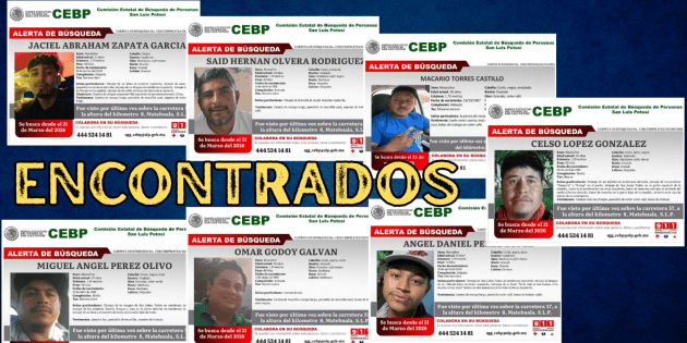 &Uacute;ltima hora: Encuentran con vida a los 7 desaparecidos de Matehuala, San Luis Potos&iacute;
