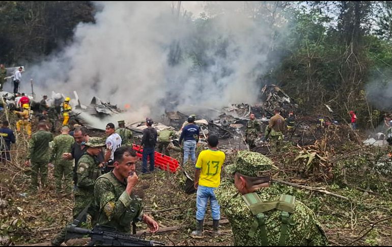 El atentado con explosivos en Colombia ocurrió poco después de que un avión militar se estrellara en Puerto Leguizamo. EFE/Miputumayo.com.co