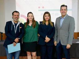 De izquierda a derecha: Alfredo Aceves, Laura Maceira, Gaby Cárdenas y Mauro Garza. ESPECIAL