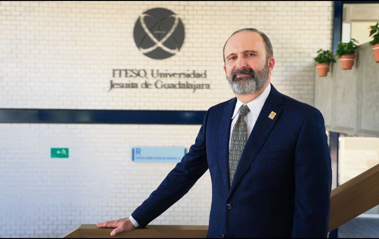 Alexander Zatyrka, rector del ITESO, destaca las metas cumplidas en el último año. EL INFORMADOR/J. Acosta