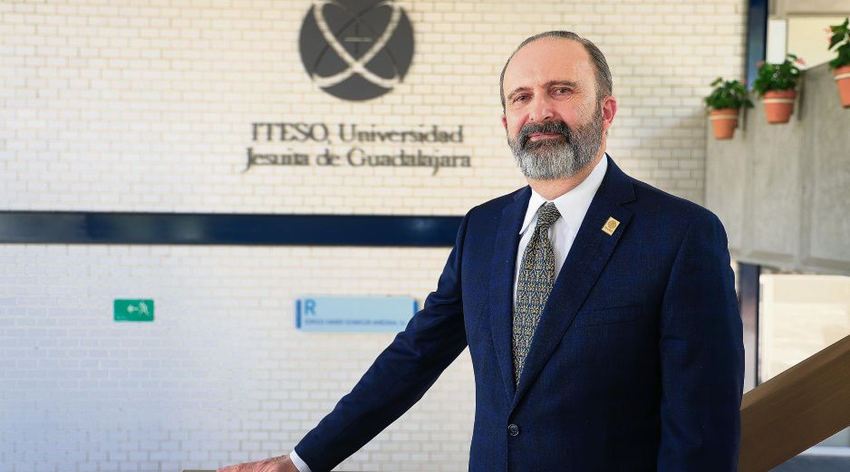 Alexander Zatyrka, rector del ITESO, destaca las metas cumplidas en el último año. EL INFORMADOR/J. Acosta