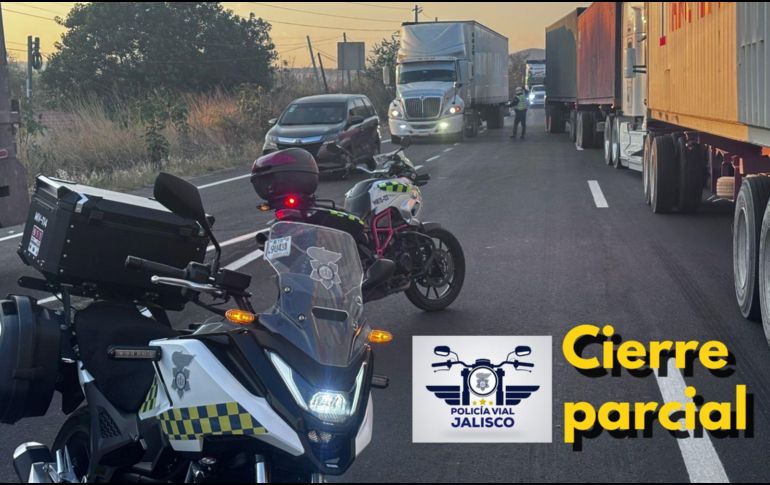 Se recomienda a la población tomar tiempo para traslados y anticipar sus movimientos. ESPECIAL / FACEBOOK Policía Vial Jalisco
