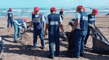 Durante estas acciones, se realizó un recorrido de aproximadamente 15 kilómetros de litoral de Veracruz. ESPECIAL/SUN