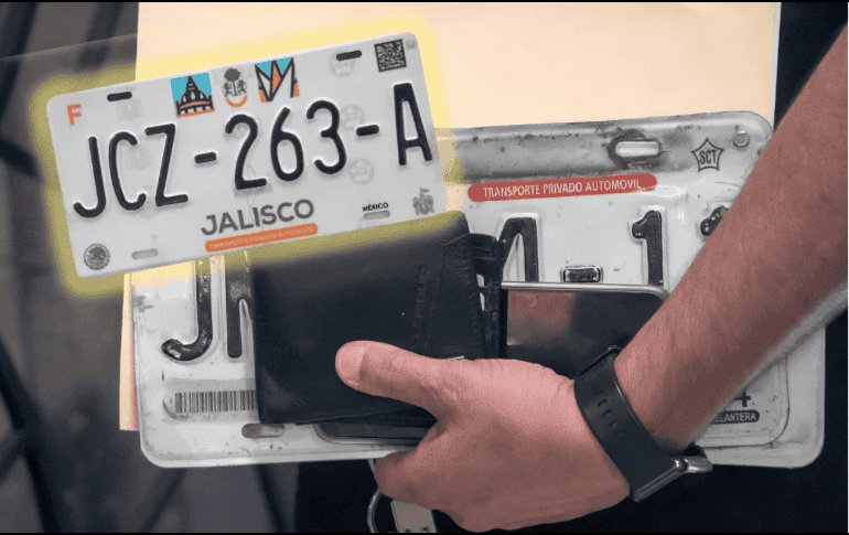 A partir del mes de abril, el cambio de placas tendrá un costo y circular con láminas vencidas implicará la aplicación de sanciones. ESPECIAL/Gobierno de Jalisco