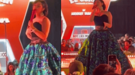 Ángela no ha hecho comentarios públicos sobre lo ocurrido ni ha promocionado el evento en sus redes sociales, manteniendo una postura discreta frente a las críticas. TIKTOK/@variedades22a