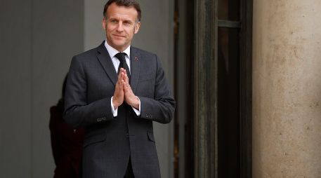 Emmanuel Macron también conversó con el presidente de Israel, Isaac Herzog, sobre la situación en Medio Oriente. EFE/Y. Valat