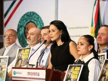 La diputada planteó la necesidad de conformar una mesa técnica interinstitucional que permita identificar las causas de la contaminación y el desabasto. CORTESÍA.