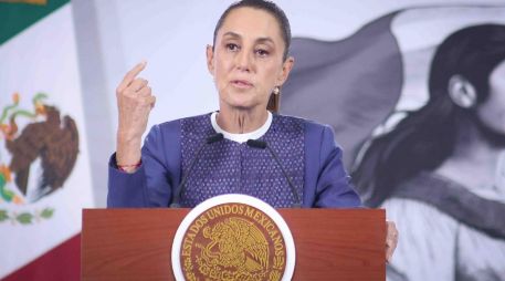 Sheinbaum plantea investigar toda muerte violenta de mujeres como feminicidio obligatorio. SUN/ L. CAMACHO.