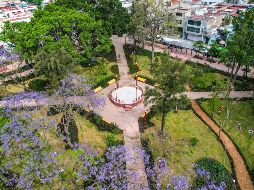 Imagen aérea del Parque de la Revolución tras su rehabilitación. EL INFORMADOR/A. Navarro