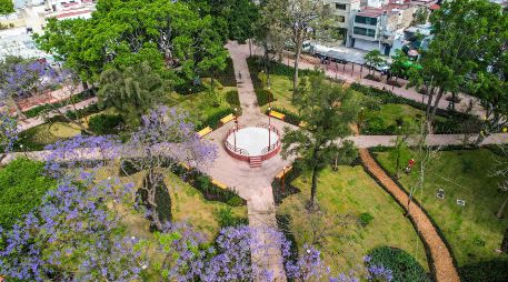 Imagen aérea del Parque de la Revolución tras su rehabilitación. EL INFORMADOR/A. Navarro