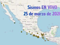 EN VIVO | Sismos en México | Miércoles 25 de marzo. ESPECIAL / SSN