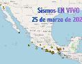 EN VIVO | Sismos en México | Miércoles 25 de marzo. ESPECIAL / SSN
