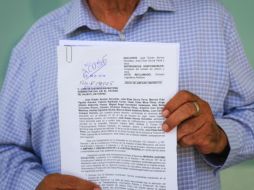 En la imagen, el amparo interpuesto por el colectivo 