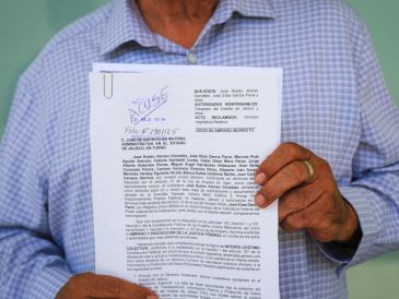 En la imagen, el amparo interpuesto por el colectivo "Compromiso Jalisco por el Derecho a la Información". EL INFORMADOR / J. Acosta