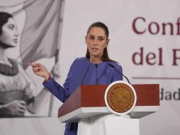 Sheimbaum participó en la 82 Asamblea Anual de la Cámara de la Industria de la Transformación (Caintra), Nuevo León, celebrada en la capital del estado al norte de México. SUN / C. Mejía