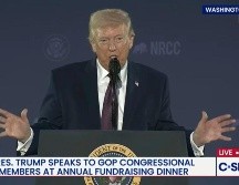 Donald Trump volvió a colocarse en el ojo del huracán por sus declaraciones sobre Irán. EFE/C-SPAN