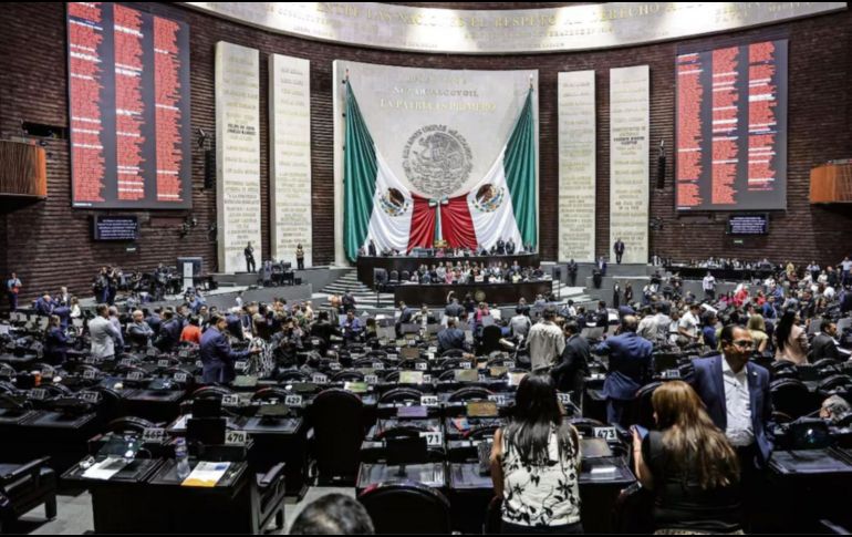 Después de seis horas y media, sin que ninguna reserva fuera aceptada por Morena, se emitieron 363 votos a favor y 64 en contra y 25 abstenciones.