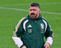 Gennaro Gattuso. El proyecto del seleccionador de Italia llega a su primer gran examen en un escenario de máxima presión. EFE/M. Maraviglia