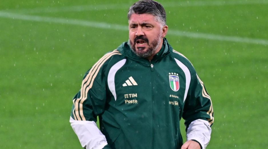 Gennaro Gattuso. El proyecto del seleccionador de Italia llega a su primer gran examen en un escenario de máxima presión. EFE/M. Maraviglia
