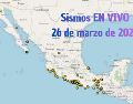 EN VIVO | Sismos en México | Jueves 26 de marzo. ESPECIAL / SSN