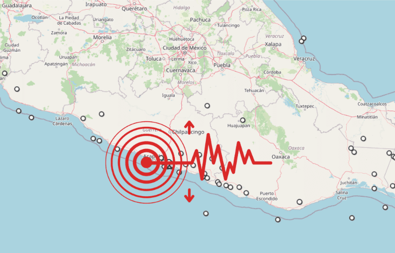 &nbsp;Sismo en Guerrero. ESPECIAL / SSN