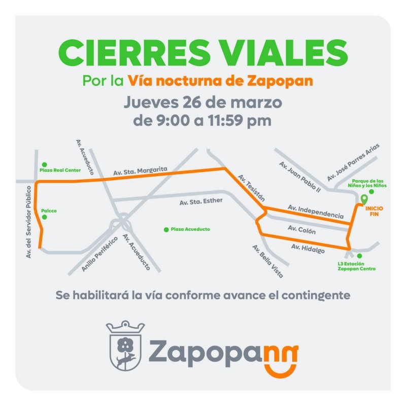 CORTESÍA/  Dirección de Movilidad y Transporte Zapopan &nbsp;