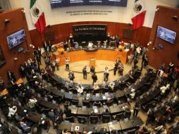 Este jueves, Sheinbaum reconoció que el Senado respaldó los cambios enfocados en disminuir gastos y beneficios excesivos. EFE/M. Guzmán